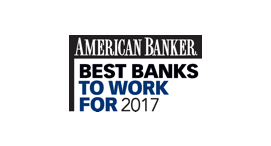 American Banker Best Banks To Work For 2017, Awarded by American Banker