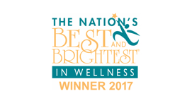 The Nation's Best and Brightest  in Wellness Winner, Awarded by Best and Brightest