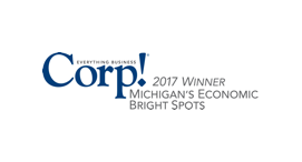 Corp! Magazine 2017 Winner Michigan’s Economic Bright Spots, Awarded by Corp! Magazine